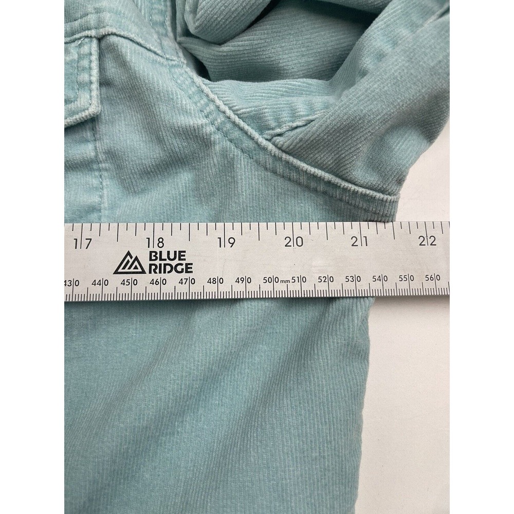 CHICO'S TEAL Corduroy Button Front JACKET SIZE 1 (S/8) - Picture 7 of 8